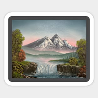 Mountain Waterfall Sticker